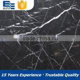 China marble white stripe in black big slab