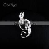 Fashion Jewelry MC STONE Musical Notes Brooch Women Girls Dresses Hijab Scarf Wedding Party Gift Apparel Promotion Accessories thumbnail-2