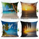 Photo digital printed custom designs cotton linen cushion cover, pillow cover