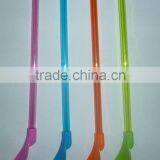 PVC Hard Plastic Drinking Straw With Spoon BPA Free thumbnail-1