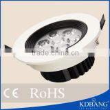 China online selling high power led 7w recessed downlight