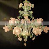 Fully Hand Crafted Flower Shape Crystal Chandelier thumbnail-1