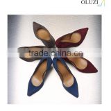 OLZP1 Multi color pointy toe slim high heel best option for girls' dress shoes