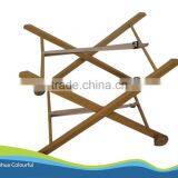 Wicker Basket Wood Stand Moses Basket Stand Moses Basket Wood Stand Wheel Stand for Baby Moses Basket thumbnail-1