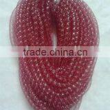 HOT SALE 10mm Burgundy Round Nylon Mesh Tube Ribbon for Gift Wrapping Decorations thumbnail-1