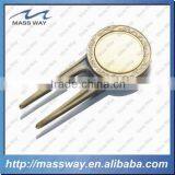 Blank Gold Color Zinc Alloy Metal Custom Magnetic Golf Ball Markers