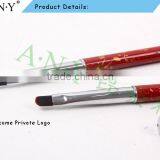 ANY 2016 New Fashion Mental Handle Oval Imported Nylon Hair Nail Art Gel Brush Pure Color Hot Sale thumbnail-4