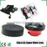Universal Circular Clamp 0.4x Super Wide Angle Lens Wide Angle Camera Lens Optical Lens Circle Clip Lens for IPhone 5 4 4S Samsu thumbnail-4