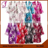 3008 New Women Floral Kimono Satin Robe