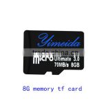 2016 hot sell high quality micro 8gb memory card