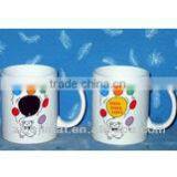 11oz Heat Sensitive Partial Color Changing Mug With Beer Design Decal