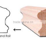 Indoor Solid Wood Stairs Handrails Design for Sale thumbnail-1