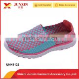Fashion new design woven shoes woven sport casual shoes for women