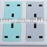 10 Way British/UK Extension Socket 13A Socket