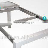 2016 Simple Modern Stainless Steel Black Expandable Dining Table thumbnail-3