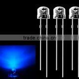 Straw Hat 5mm LED Diode Blue Light Emitting Diode Lamp (Wide Angle)