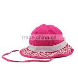 Wholesale custom made kids cotton Bucket Hats