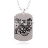 Wholesale Fashion Stock Cross Stainless Steel Dog Tag FP50047 thumbnail-5