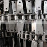 agricultural chain with special attachment for transmission