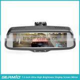 7.3inch Rearview Mirror Gps Wireless Camera