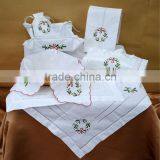 Embroidery Cotton Linen Mixed Color Border Table Clothes thumbnail-4