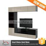 L Shaped New Model Wooden Tv Cabinet Designs With Showcase thumbnail-5