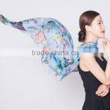 OEM 100% Silk Chiffon Scarf thumbnail-1
