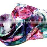 Factory Direct 100% Silk Scarf +Printing thumbnail-1
