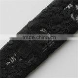 Net Black Nylon Cotton Mixed Fabric Floral Lace for Apparel/girls Dress/anarkaw Salwar Kameez thumbnail-3