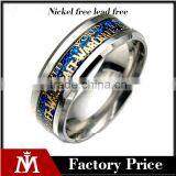 Factory Cheap Stainless Steel Sticker Ring Punk Wide Wedding Band for Men Jewelry thumbnail-1