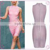 2016 Good-selling New Style Pink Bodycon Bandage Dress at Guangzhou thumbnail-1