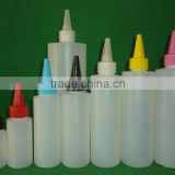30ml 60ml plastic PE glue bottle with twist cap for glue