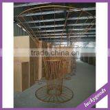 Huge Gold Metal Flowerpot Stands Wedding Stage Decoration Metal Stand thumbnail-2