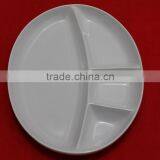 Malaysia Made Melamine 4 Compartments Oval Food Plate thumbnail-3