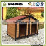 Quality Assured Unique Openable Roof Double Wooden Dog Kennel thumbnail-1