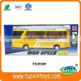 metal toy diecast bus model with light & music
