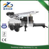 Diesel Engine 200m Depth Trailer Mounted Water Well Drilling Rig, Trailer Mounted Truck Water Well Drilling Rig thumbnail-1