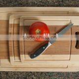 3-Piece Bamboo Cutting Board Set With Juice Groove and Handle thumbnail-2