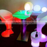 LED Remote Rectangle Tea Table/ Hot Sell LED Rechargeable Rectangle Coffee Table/LED Outdoor Lawn Rectangle Cocktail Table thumbnail-3