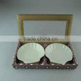 Wholesale Stock Ivory Porcelain Soap Dish Set Shell Shape thumbnail-4
