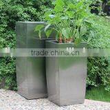 FO-9007 Square Stainless Steel Flower Pots, Home Decoration thumbnail-1