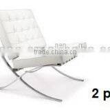 Living Room Furniture Black/white Leather Leisure Lounge Chair (EOE Brand) thumbnail-2