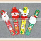 4PCS New Santa Claus Slap Circle Bracelet Christmas Jewelry Xmas Gif Party Decor thumbnail-3