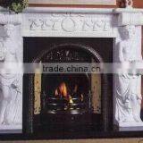 Carved Marble Fireplace thumbnail-1