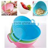 Plastic Rice Washing Basket Vegetable and Fruit Washing Basket With Handle thumbnail-1