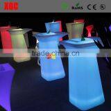 Outdoor Leisure Furniture Round Plastic With LED Light Table thumbnail-6