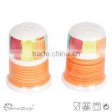 Use In Restaurant & Home Set Of Ceramic Colorful Salt Pepper Shaker thumbnail-3