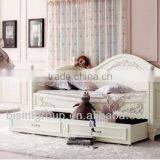 Norwegian Forest Style Royal Black Solid Wood Daybed With Drawers BF11-05143b thumbnail-4