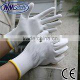 NMSAFETY 13G White PU Garden Gloves Cheap Working Gloves Bulk thumbnail-1