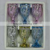 JK041 6pcs Glass Drinking Set With Deco thumbnail-1